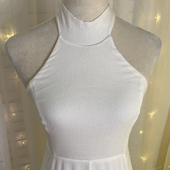 Free People Ivory Backless Halter Dress - Picture 8 of 9